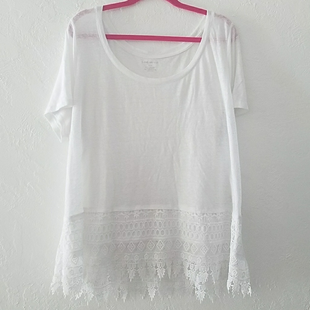 White lace t-shirt